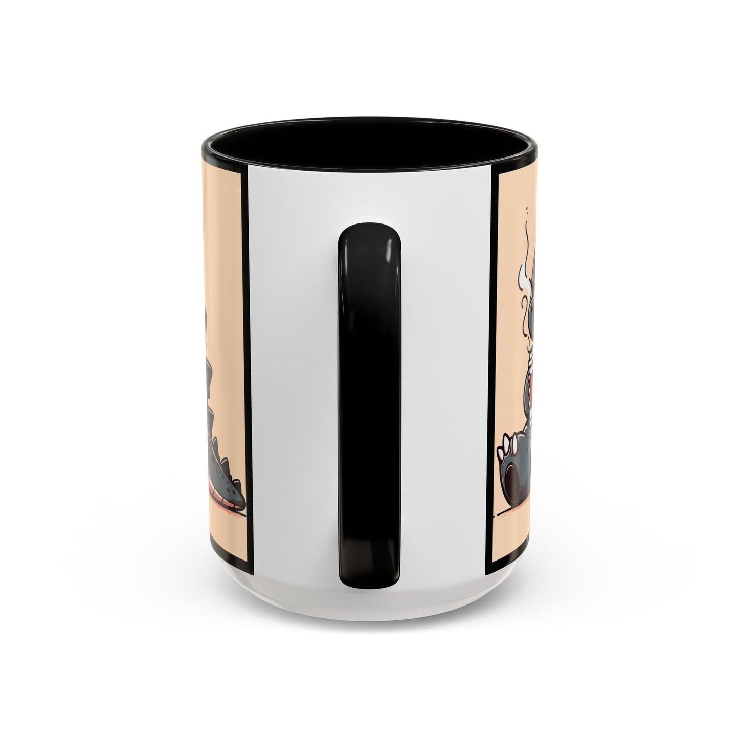 15 oz Grumpy Godzilla Mug, Kaiju Mug, Gojira Mug, Monster Mug, Anime Mug, Kawaii Mug, Moody Mug