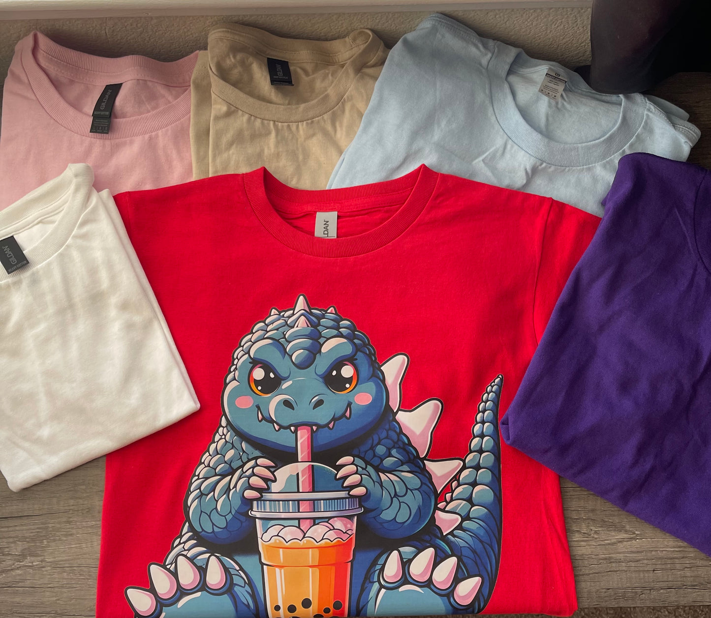 Godzilla Boba Kids/Adult Unisex Shirt, Godzilla Anime, Anime Boba Shirt, Kaiju Boba Shirts, Gojira Boba Shirt