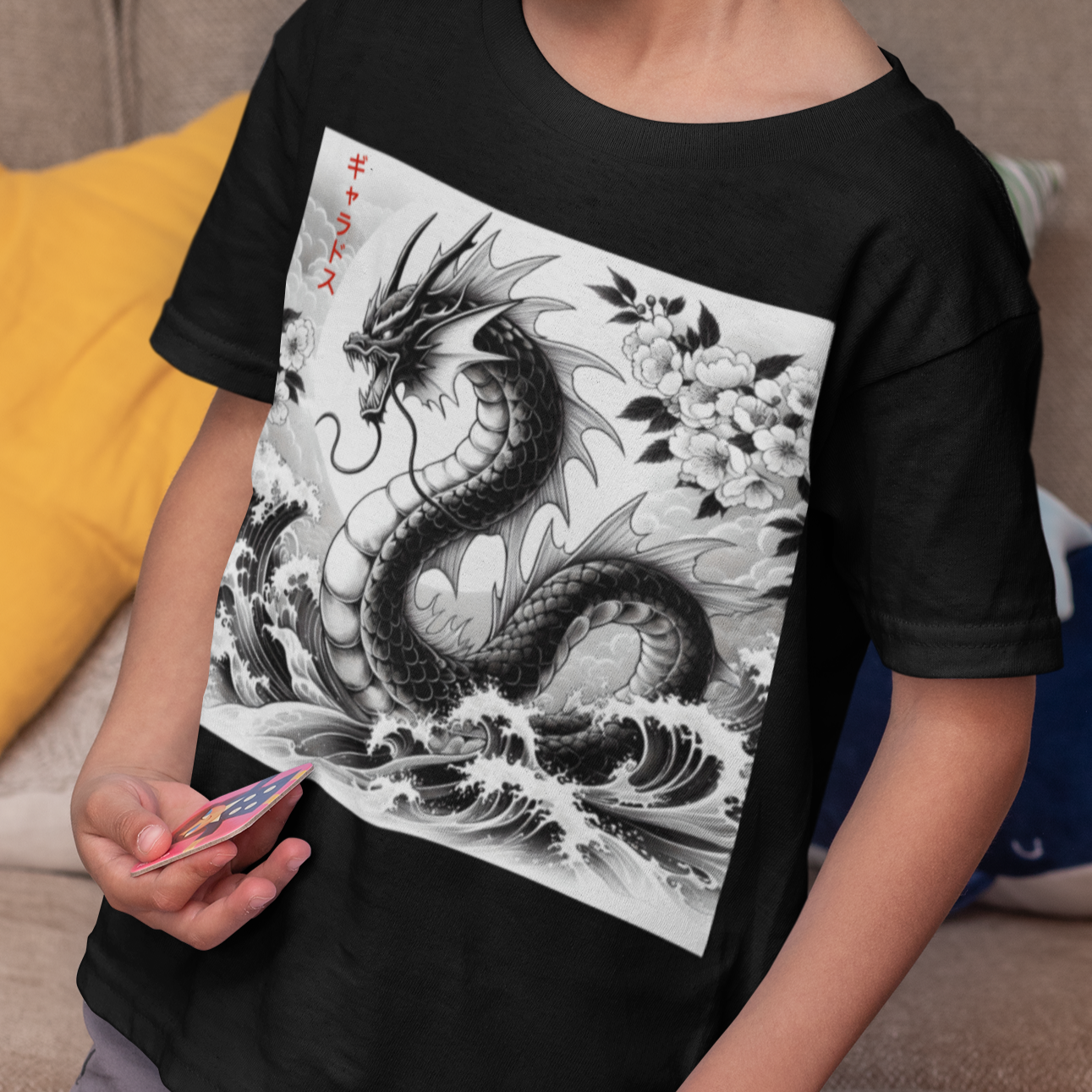 Gyarados Tradition Japanese Tatoo Art Kids/Adult Unisex Shirt